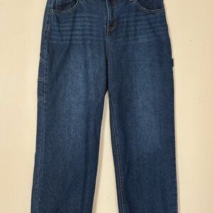 Love Culture Dark Blue High-Rise Wide Leg Flare Jeans